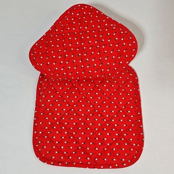 Vtg B & D Christmas Pot Holder Hot Pad Set NOS Teddy Bear Band Holiday Kitchen - Picture 5 of 5